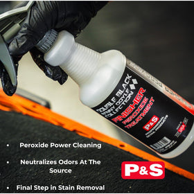 P&S Finisher close-up foam texture illustrates deep stain breakdown