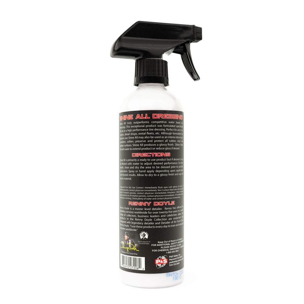 P&S Shine All bottle cap and nozzle detail for controlled application