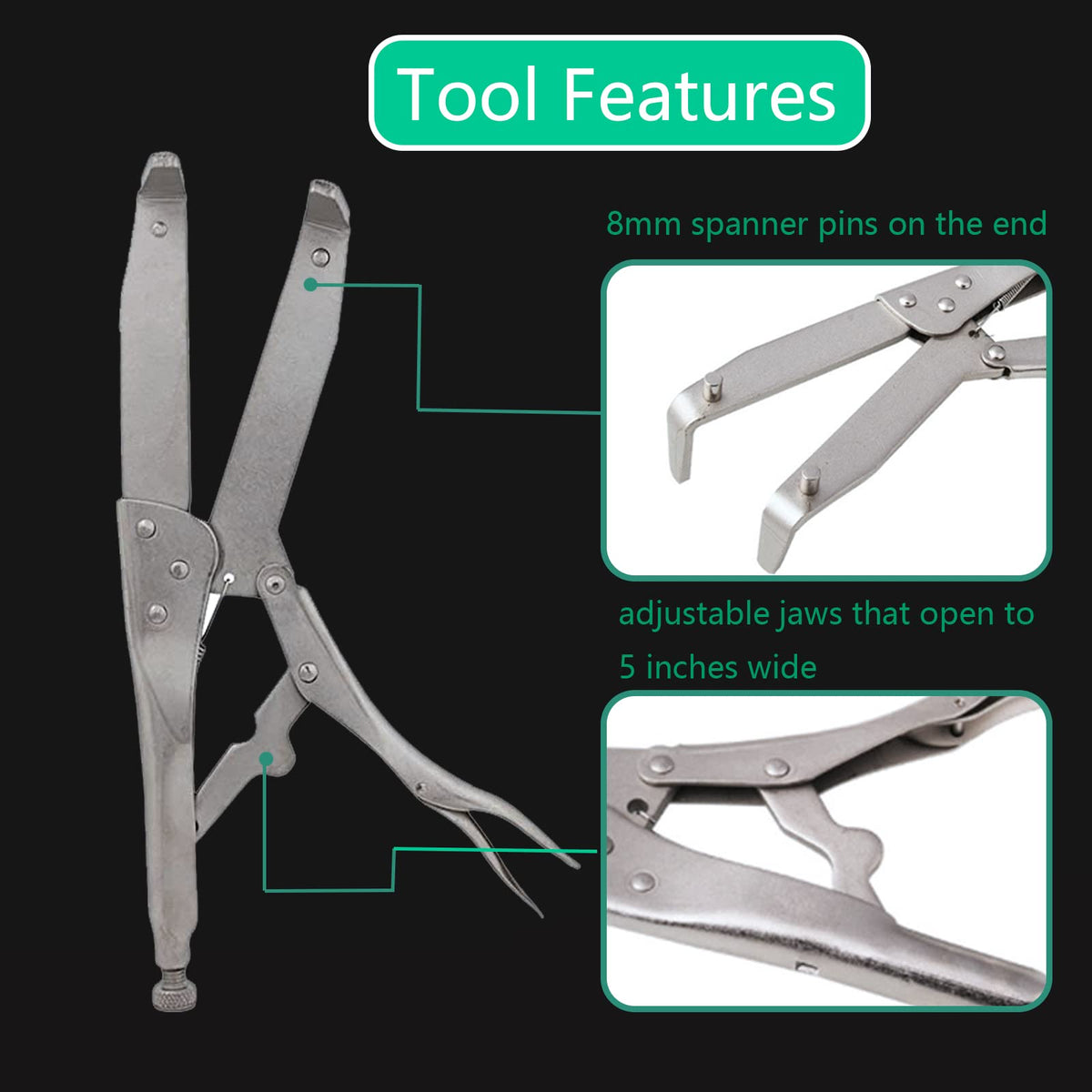P1TOOLS in-use on a motorcycle clutch hub preventing rotation for safe fastener removal and torque application
