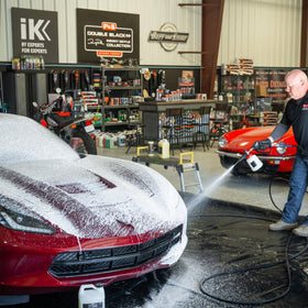 P & S Frostbite dense foam on car surface demonstrating safe, effective dirt lift