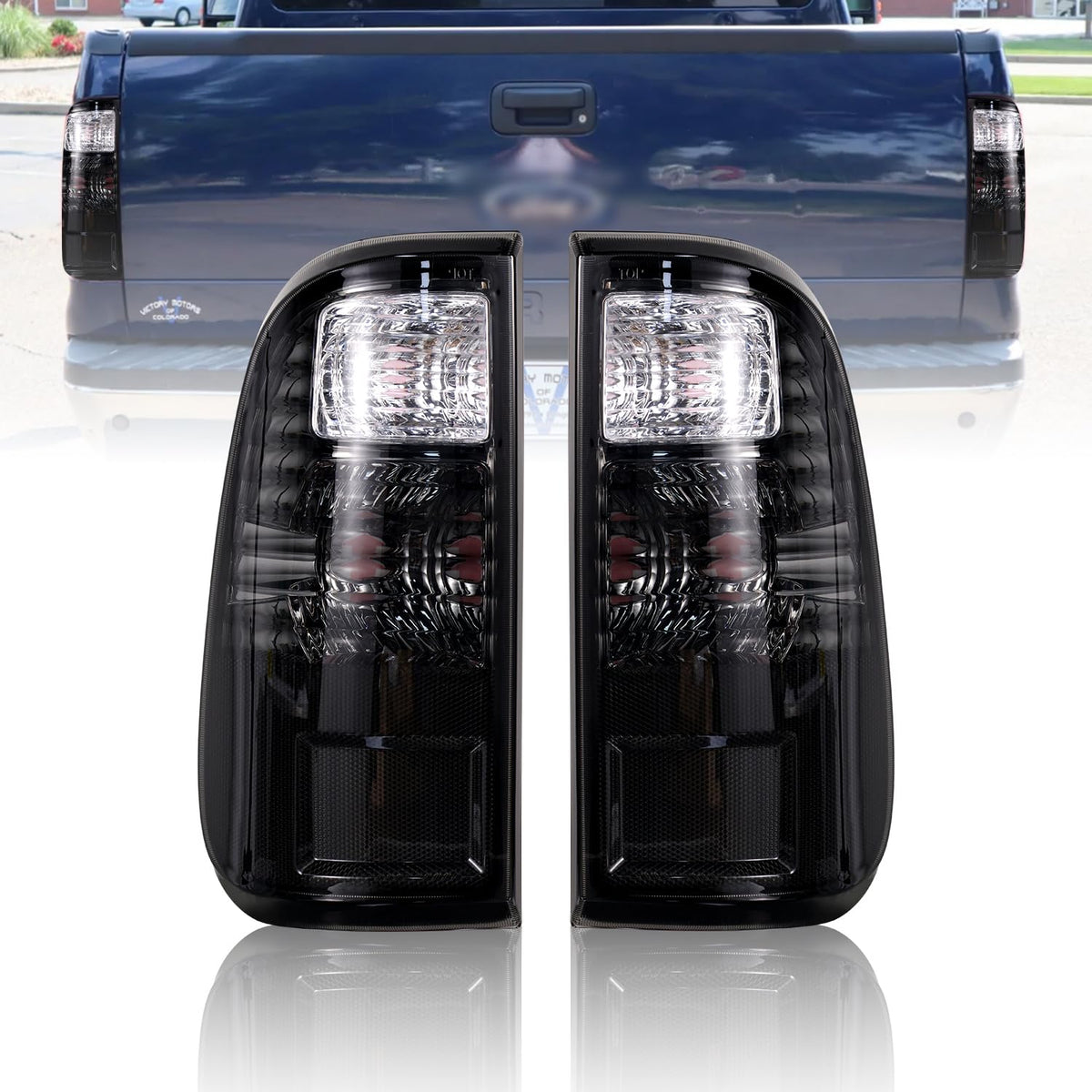 PAANLOK front view smoked tail lights showing clean fitment and updated style