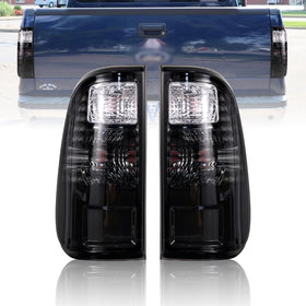 PAANLOK front view smoked tail lights showing clean fitment and updated style