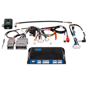 PAC RadioPRO5 front view showing compact module and labels, simplifies installation
