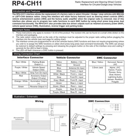 Wiring steering wheel control to PAC RP4-CH11 to retain factory button use