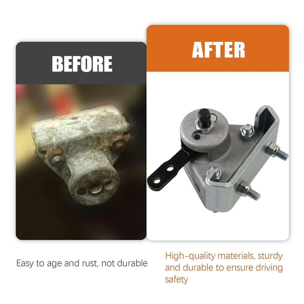 PACEWALKER cable and bracket detail illustrating easy-adjust tensioning