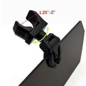 PACEWALKER clamp close-up with anti-slip pads preventing roll bar scratches