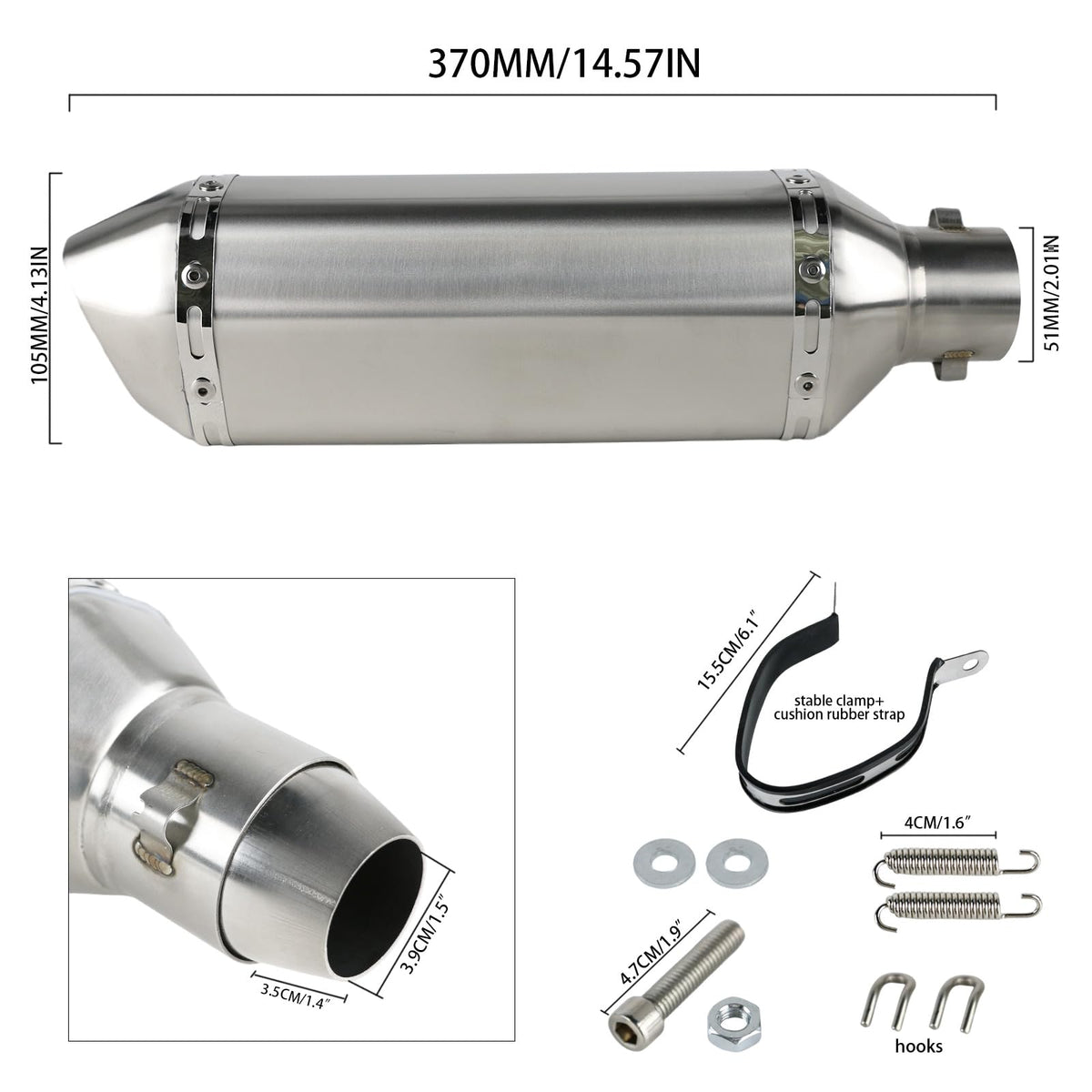 PACEWALKER stainless-steel connector and clamp close-up proving secure fit benefit
