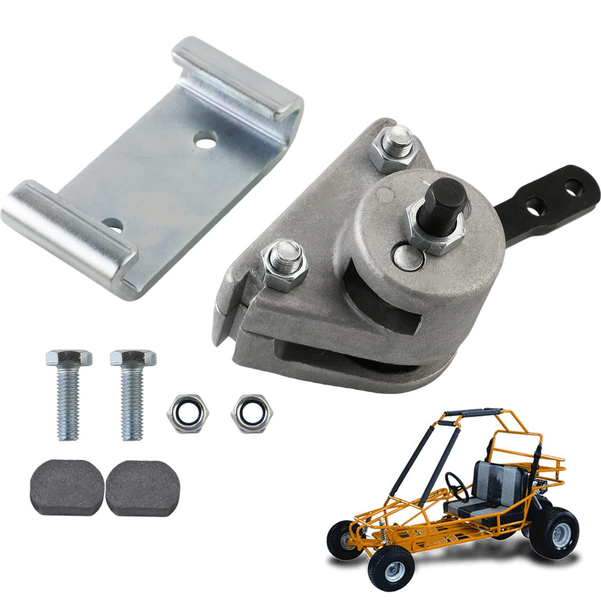 PACEWALKER front assembly showing caliper and bracket for reliable stopping