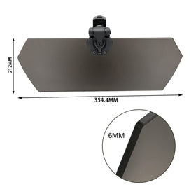 PACEWALKER visor beside roll bar for scale demonstrating fit range