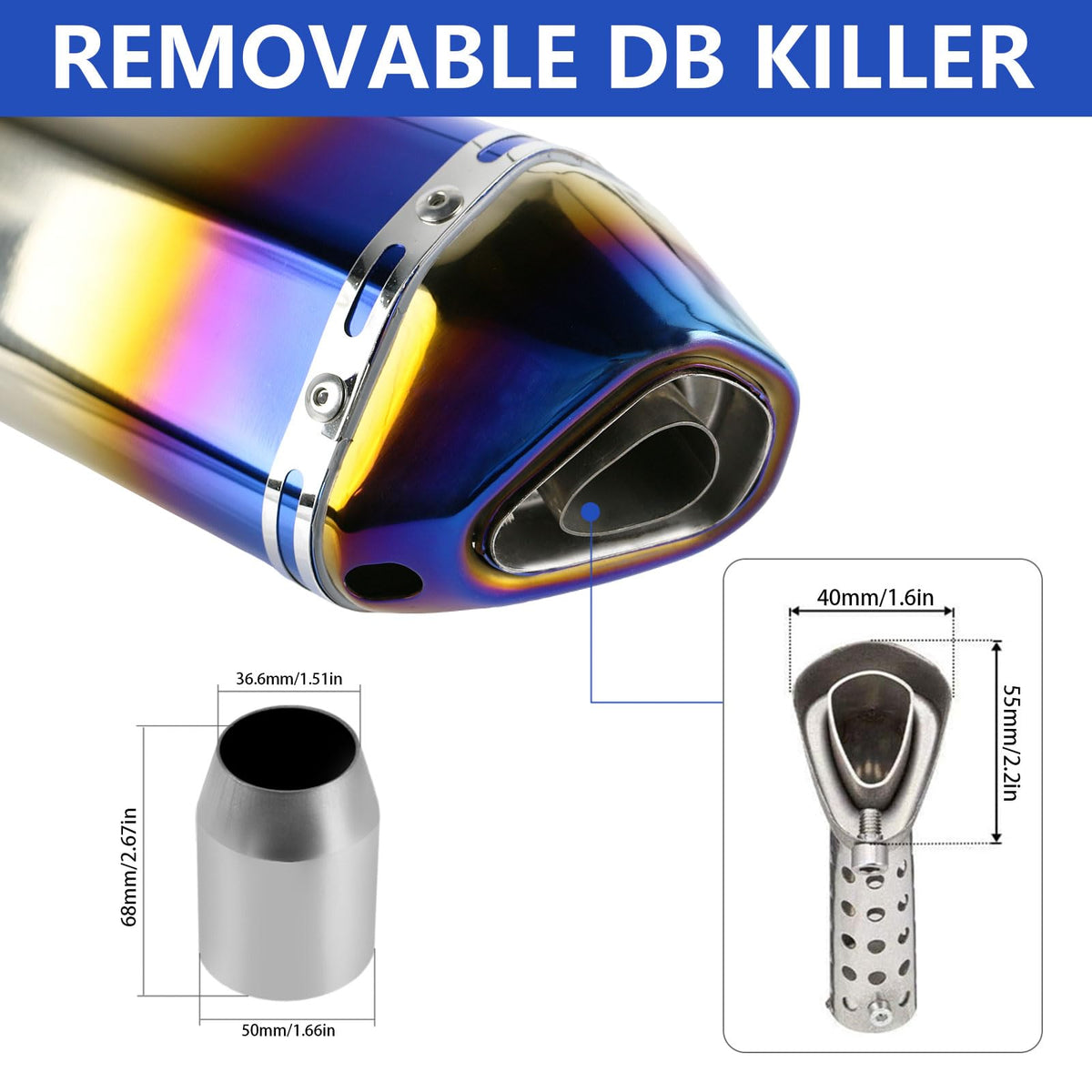 PACEWALKER stainless-steel connector and clamps for secure exhaust fit