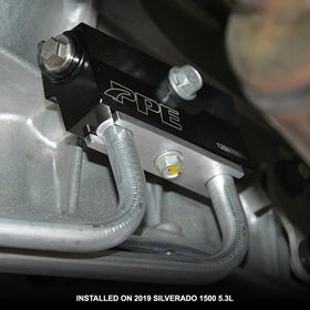 Pacific Performance Engineering connection detail displaying 3/8 inch line compatibility and leak protection