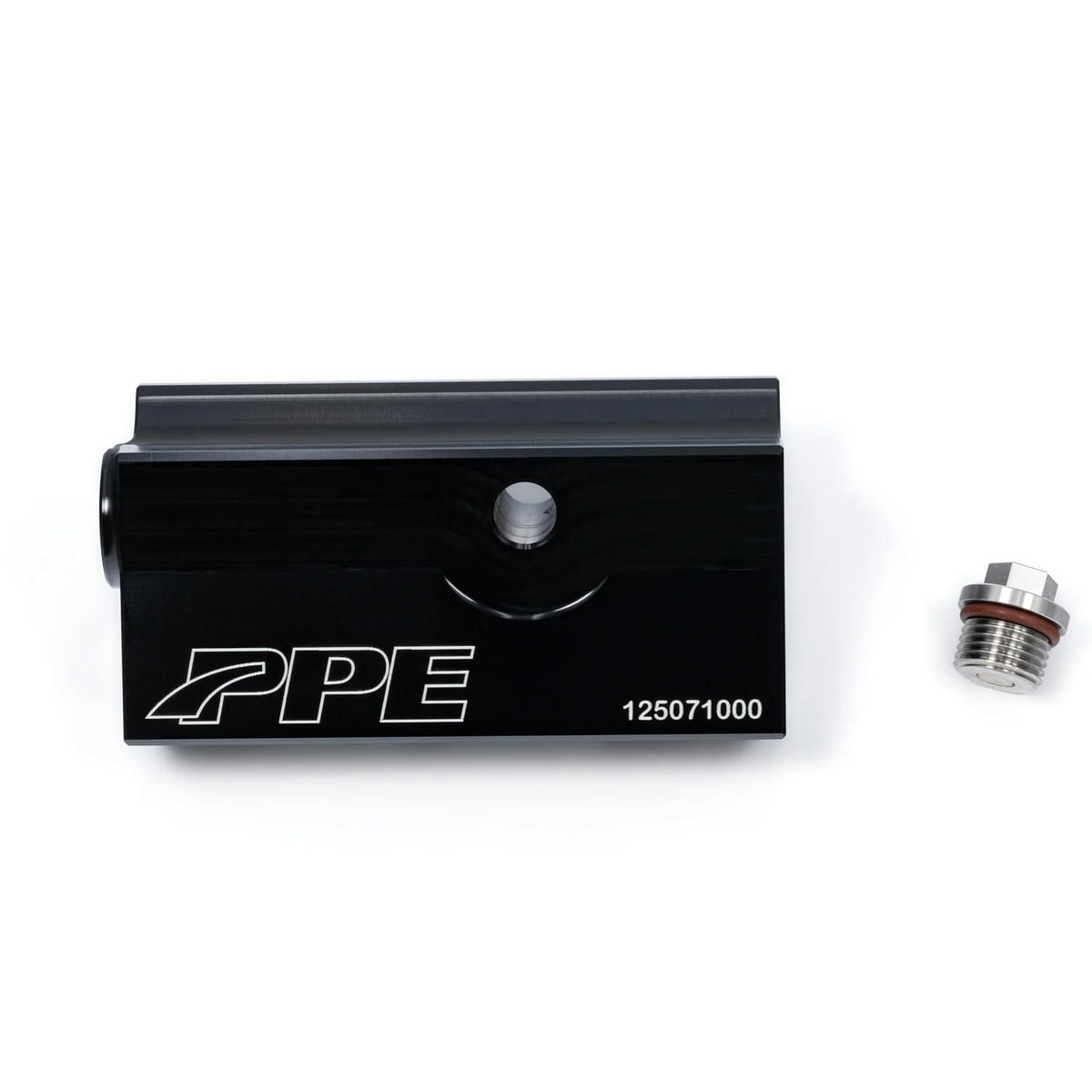 Pacific Performance Engineering front view of bypass valve showing compact fit and reliable design