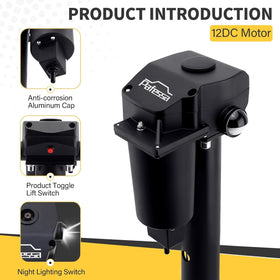 Pafessa seven-way plug cable connected to vehicle for convenient power and control