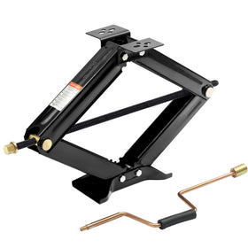 Pafessa front view of scissor jack showing full unit and base for stability