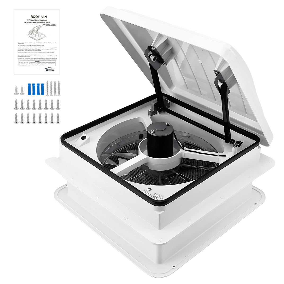 Pafessa front view of roof vent showing compact profile and durable dome for reliable ventilation