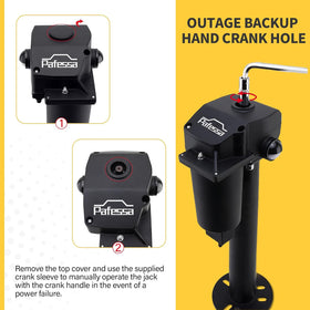 Pafessa LED site lights illuminating trailer tongue for safer nighttime hitching