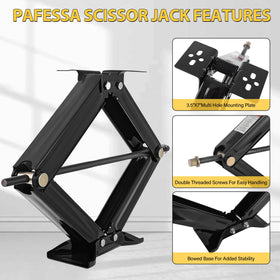 Pafessa mounted on trailer frame demonstrating secure stabilization benefit