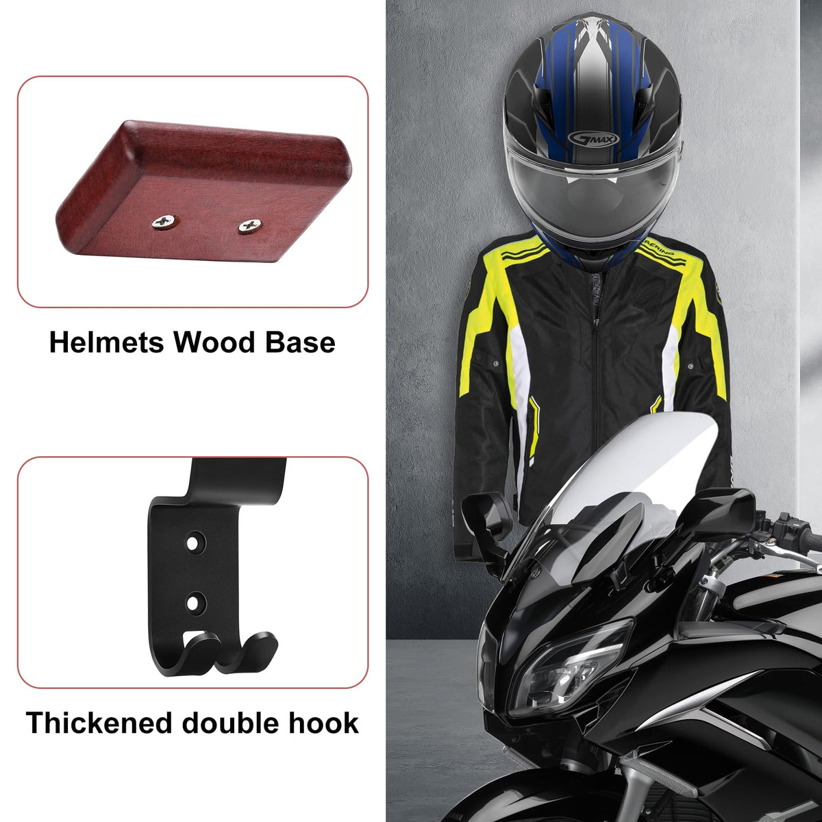 PAHTTO double hook detail showing reinforced steel hook for secure helmet and accessory support