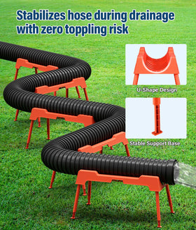 PAHTTO folded stack demonstrating compact storage and easy RV cargo loading benefit