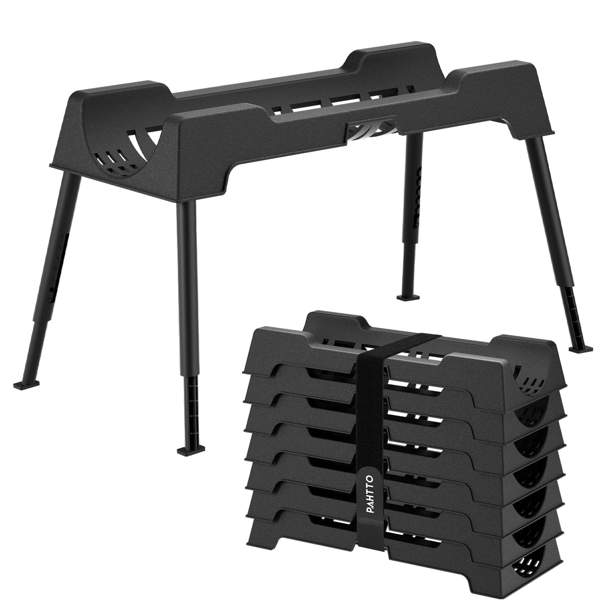 PAHTTO front view assembled support showing sturdy alignment and easy setup
