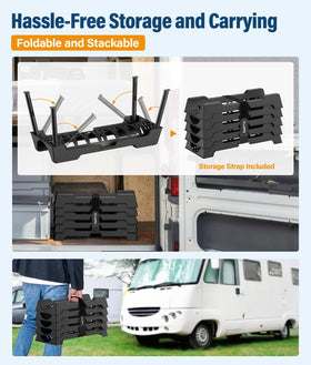 PAHTTO adjustable locking foot showing height settings for customized drainage slope