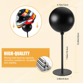 PAHTTO close-up of round-ball top protecting helmet shape and finish