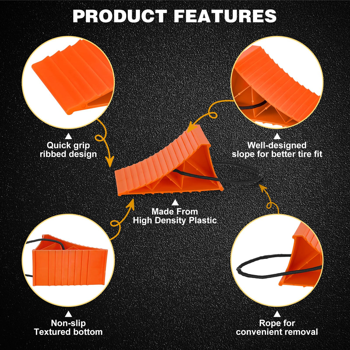 PAHTTO textured base detail highlighting non-slip grip for stable parking