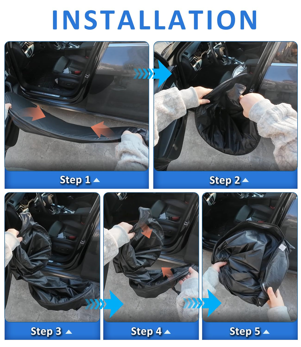 PAIMOHO protecting dashboard and seats from sun exposure and preventing UV fading