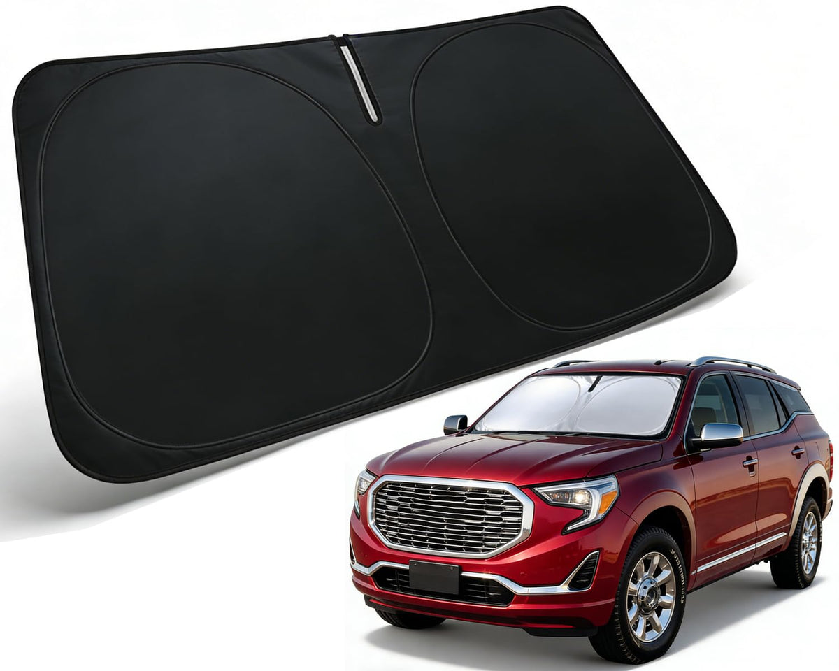 PAIMOHO installed front view on GMC Terrain showing full coverage and sun blocking benefit
