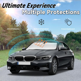 PAIMOHO installed inside BMW 3 Series dashboard perspective reducing glare and protecting trim