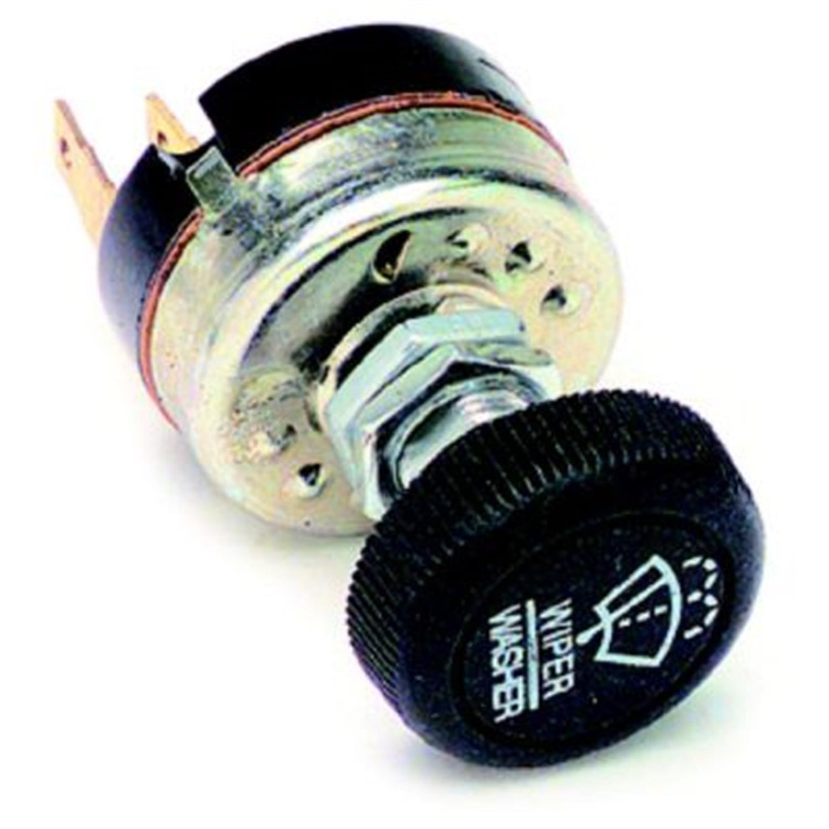 Painless front view black-knob switch showing settings for reliable control
