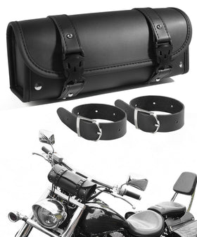 PAIYUE front view of handlebar bag showing compact storage and quick access