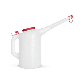 PAK close-up of flexible 10.5-inch spout and vent design for smoother pouring control