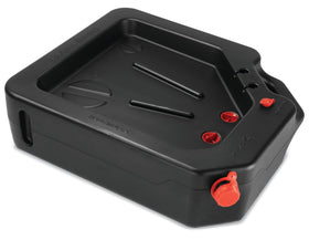 PAK front view of 16-quart oil drain pan showing capacity and shape for efficient use