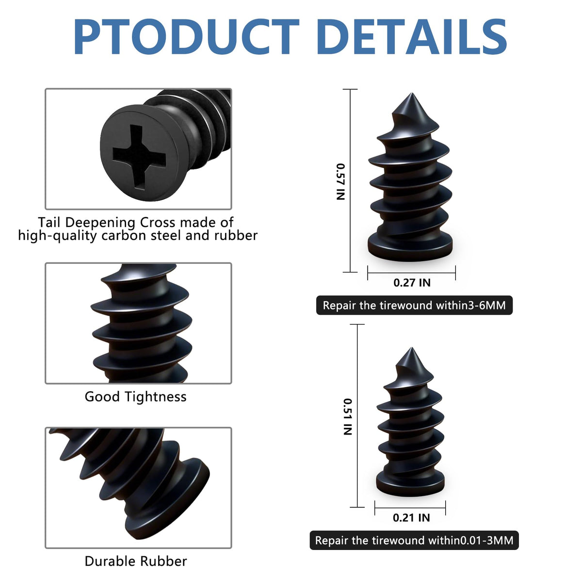 Pakeed plug inserted into tire demonstrating quick roadside repair benefit