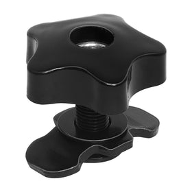 PALOZO flat lay of six fittings and knobs showing all included components
