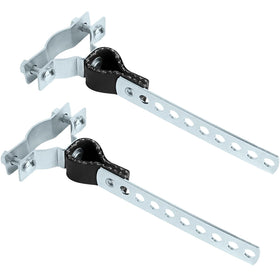 PALOZO front view showing exhaust hanger pair and corrosion‑resistant finish for reliable support