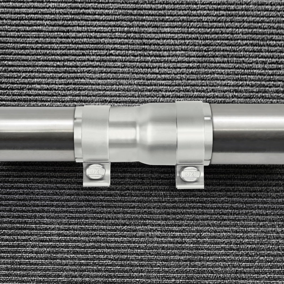 PALOZO adapter installed on exhaust pipes demonstrating simple repair