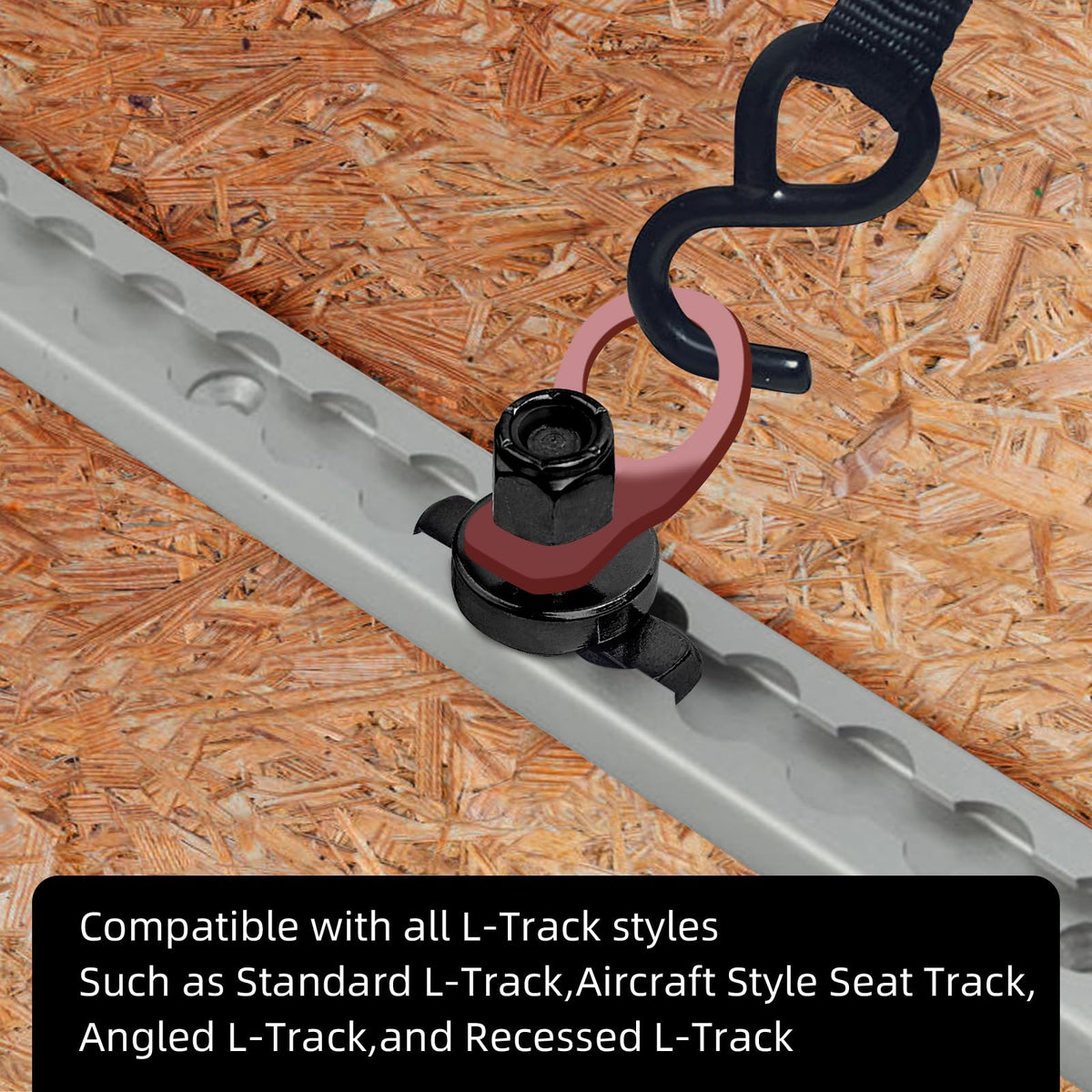 PALOZO studs securing motorcycle in trailer illustrating reliable cargo restraint