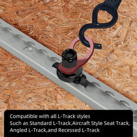 PALOZO studs securing motorcycle in trailer illustrating reliable cargo restraint