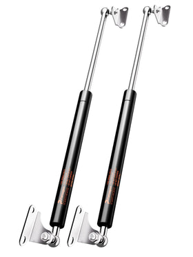 PAMAGOO front view of 20-inch gas strut kit showing ready-to-install hardware and benefits