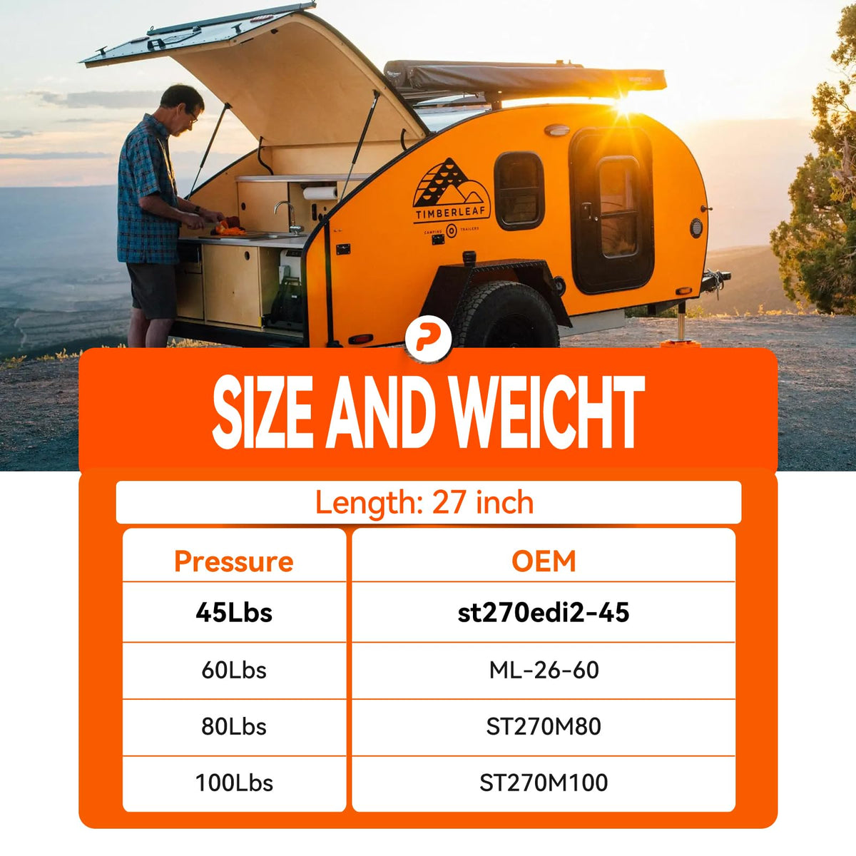 PAMAGOO struts next to ruler for scale, confirms 26.97" extended and 15.17" compressed