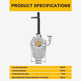Panari carburetor installed on a generator demonstrating restored fuel delivery