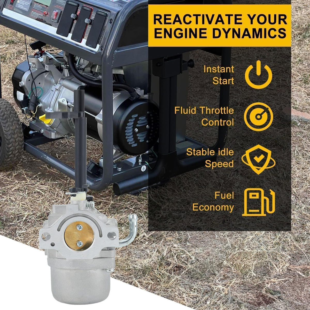 Panari packaged kit contents with filters, valve, spark plug for quick onetime service