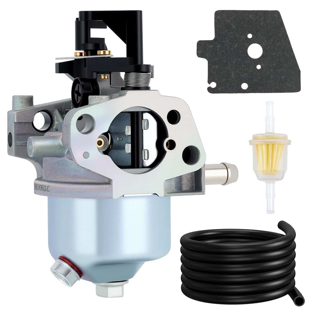 Panari front view of carburetor showing mounting face and throttle bore for accurate fit