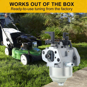 Panari carburetor mounted on Kohler engine showing direct-fit replacement convenience