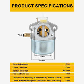 Panari carburetor mounted on engine demonstrating direct-fit replacement benefit