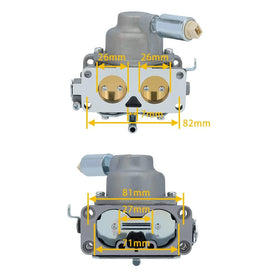 Panari carburetor on backyard lawn tractor illustrating improved starting and performance