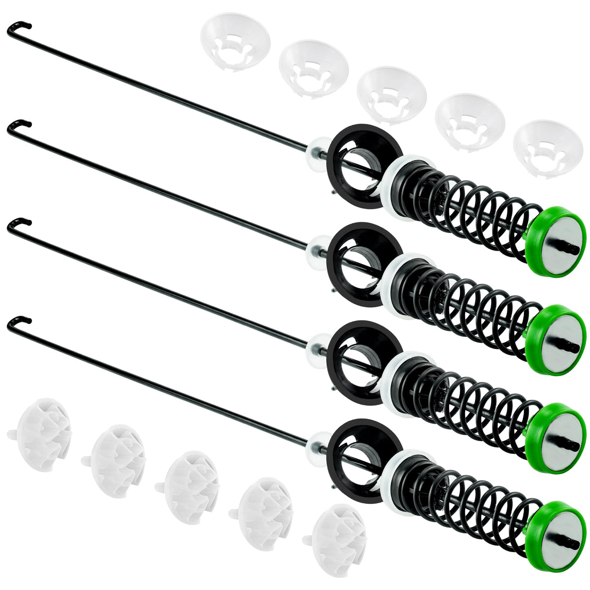 PANDEELS front packaging showing full suspension rod kit and contents for quick identification