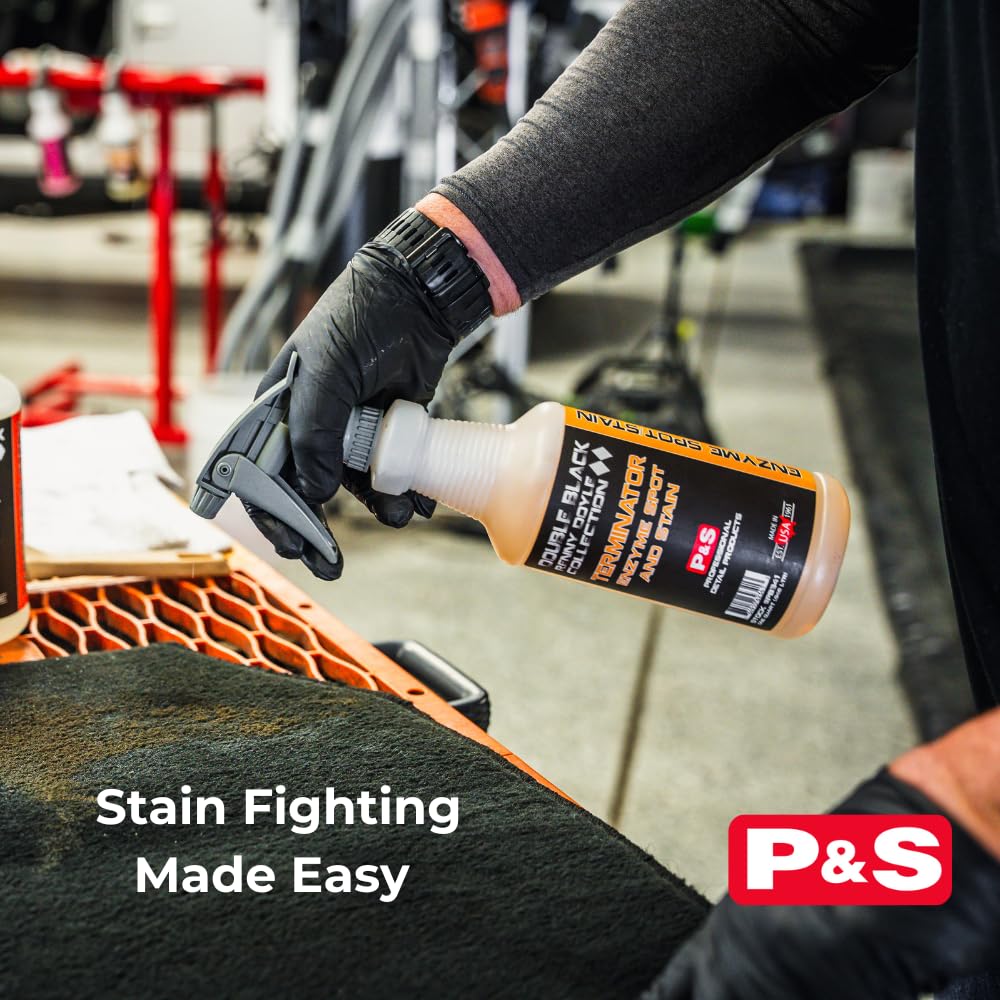 P & S Terminator foam texture close-up showing penetrating action for faster stain lift benefit